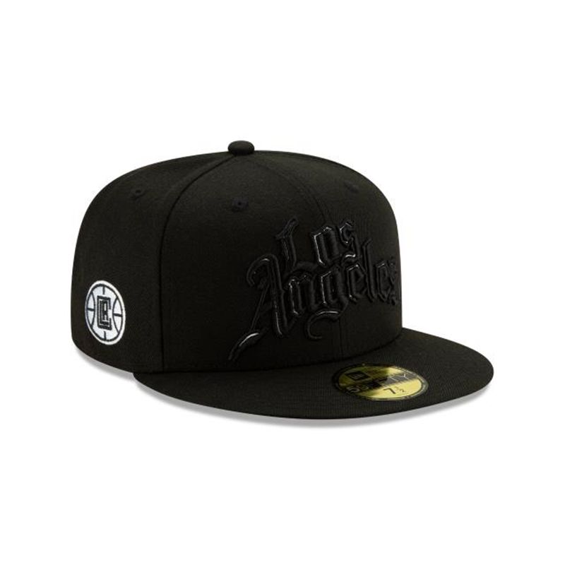 NBA Los Angeles Clippers 2019 Authentics City Series Alt 59Fifty Fitted (POI8601) - Black New Era Caps